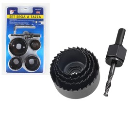 TA-VIGOR Hole Saw Kit 1-1/4 Inch 32 mm to 2-1/8 Inch 54 mm, M42 Bimetallic Hole Saw Cr-V Steel Drill Bit for Wood Plastic PVC Board Drywall