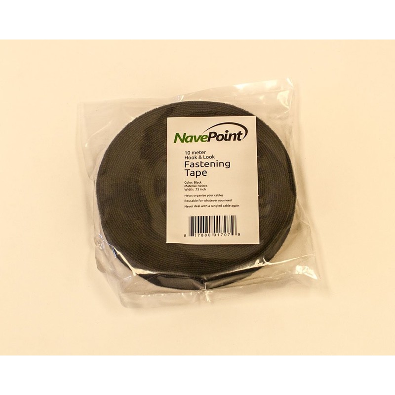 NavePoint 3/4 Inch Roll Hook and Loop Reusable Cable Ties