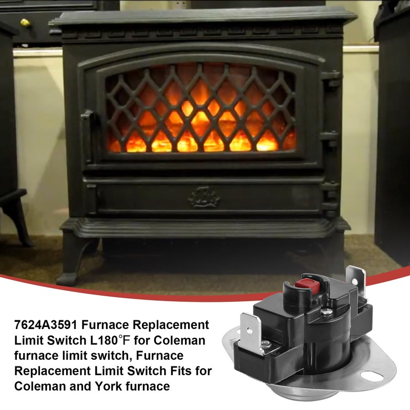 7624A3591 Furnace Limit Switch, Compatible with Coleman Furnace Replacement Limit