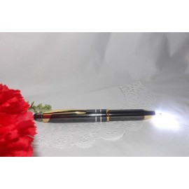 3 in 1 Lexi Lighted Tip Adler Gunmetal Stylus LED Pen Black Ink  (HIGH QUALITY)