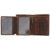 Greenburry Vintage Cafe-Racer RFID Leather Wallet 9.5 cm, brown, coin