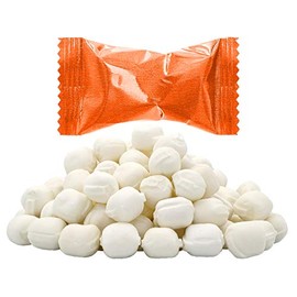 Fruidles Orange Buttermints, Mint Candies, After Dinner Mints, Fat-Free, Kosher Certified, Individually Wrapped (55 Pieces)