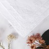 HOULIFE Ladies Handkerchief – Large Hankerchieves Ladies, Solid White Embroidered