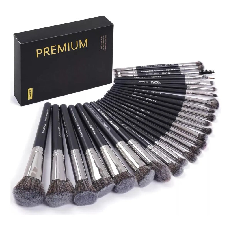 Set 25 Brochas De Maquillaje Profesionales Alta Calidad