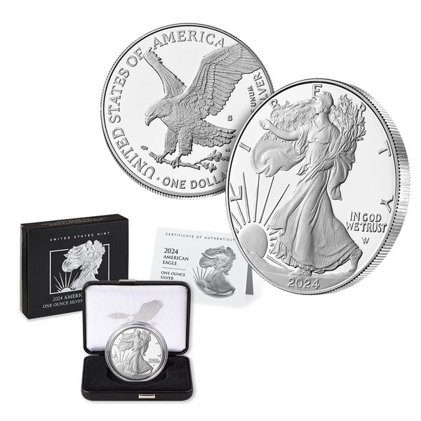 U.S. Mint 2024 S American Proof Silver Eagle Coin (OGP