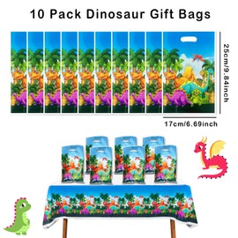 Viicoor 92PCS Dinosaur Party Favors, Dino Birthday Party Supplies, Cartoon Goodie Bags for Boys Girls Birthday, Kids Gift Bags Fillers Pinata Stuffers