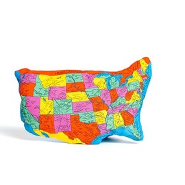 HUGG-America | Political US Map | The Original Soft & Huggable America | 200 Places Labeled | for All Ages | Kids, Teens, Adults, Teachers, and Parents | Colorful & Labeled | Educational Learning Toy