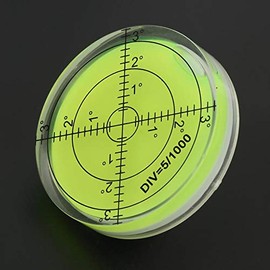 Nivel de Burbuja Profesional 60mm, Doble Eje con Escala de Precisión Base Magnética y Ranura para Trípode Ideal para Construcción Carpintería y Fotografía