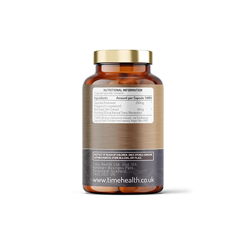 Trans Resveratrol - Premium Brand Puredia - 180 Capsules -