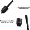 Suytvenxau 2 Pieces Drill Chuck Adapter - 1/4 Inch Hex