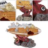 AIMALL Submarine Aquarium Ornament, Resin Fish Tank Decoration, Hollow Shipwreck
