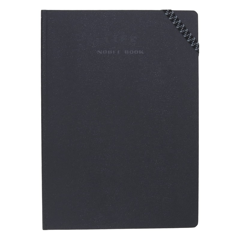 ライフ Life N1620 Noble Book, A5, Grid, Black