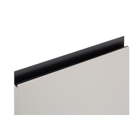 Gedotec Furniture handles made of aluminium, matt black, 1 piece door handles for cabinets for pressing on furniture edges, JEY 0127, length: 597 mm, handles for kitchen cabinets, cabinet handles,