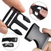 sinzau Click Fastener Pack of 20, Side Squeeze Buckle Replacement