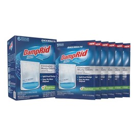 DampRid Fresh Scent Single-Use Pouch Moisture Absorber, 6-Pack