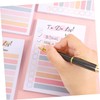 TEHAUX 1set Removable Memo Stickers to Do List Notepad Cute