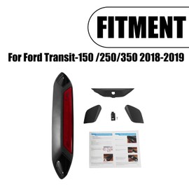 PFRREOR 3rd Brake Light Center High Mount Brake Lamp For Ford Transit 150 250 350 350HD 2018-2019 JK4Z13A613AA JK4Z13A613AD JK4Z13A613AG