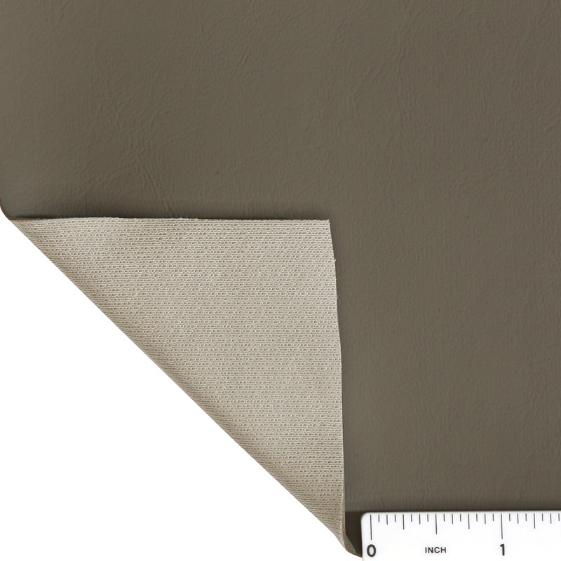 Marine Vinyl Upholstery Fabric Medium Gray Sample 3" x 3"