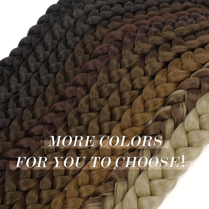 FESHFEN Braid Extensions Ponytail Extension with Scrunchie, Long Ponytail Braided