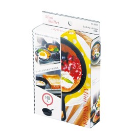 Takakuwa Metal Mini Skillet, Black, Size (W x D x H): 7.7 x 5.3 x 1.3 inches (19.5 x 13.3 x 3.5 x 130590 mm)