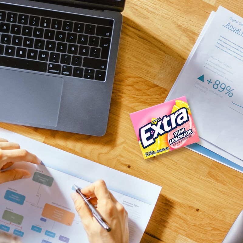 EXTRA Pink Lemonade Gum - Sugar Free Chewing Gum Bulk,