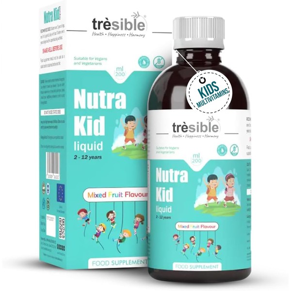 Trèsible Nutra Kids Multivitamins Liquid for Immune Support (2 to