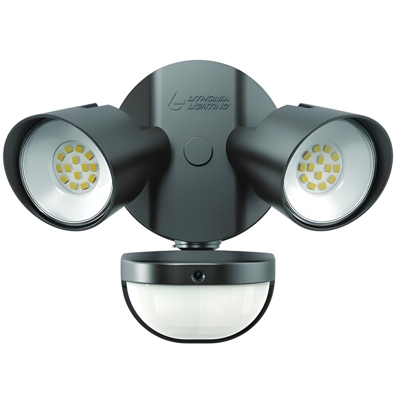 Lithonia Lighting Dark Bronze LED Dual Head Motion Sensor Aluminum