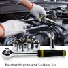 DOWELL 61-Piece Tool Set Kit Mechanic Tool Set Socket Wrench