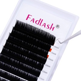 Silk Eyelashes, Single Eyelashes C Curl, Silk Lashes Thickness 0.07 mm, Mix 8–14 mm Eyelash Extension, Single Eyelashes 1:1 Classic 12 Strips Eyelashes