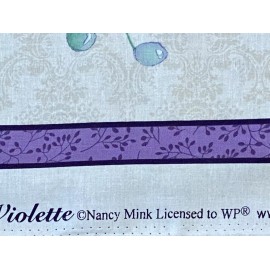 Wilmington Beautiful Lavender Violette Flowers quilters cotton Fabric  Panel