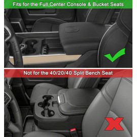 PIMCAR Compatible with 2019-2024 2025 2026 Dodge RAM 1500 2500 3500 Center Console Organizer ABS Plastic Material Interior Accessories Armrest Box Insert Tray (Black Trim)