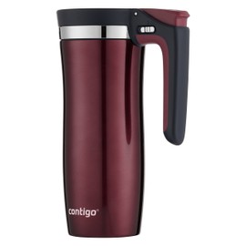 Contigo Jarra para viaje, con asa y cierre automtico Autoseal, insulada, de acero inoxidable, con tapa fcil de limpiar, 473 ml, negra, Spiced Wine,...