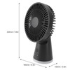 Desktop Fan Portable 5 Speed Power Display Quiet USB Rechargeable