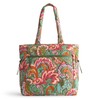 Vera Bradley Featherweight Original Zip Tote Bag, Leaf Me Not