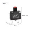 sourcing map Overload Protection 13A AC125/250V DC32V Push Button Switch