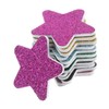 SAFIGLE 12pcs Star Shape Nail File Festive Glitter Files for