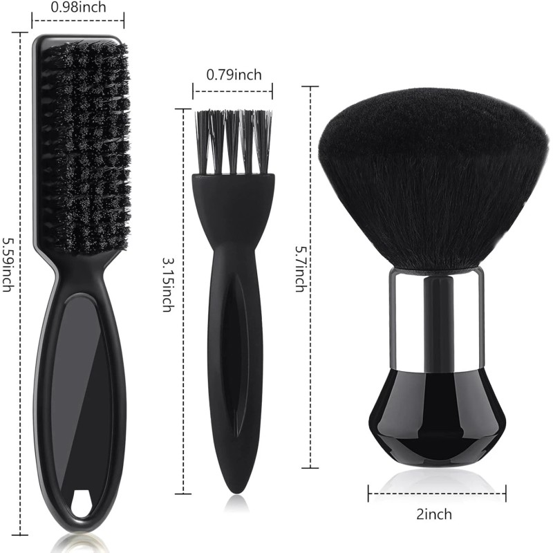 Patelai 3 Pieces Neck Duster Brush Barber Hair Blade Clipper