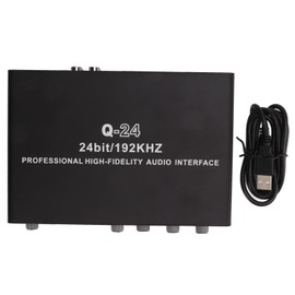 GOWENIC USB Live Sound Card, 24 BIT 192KHZ HD USB External Sound Card Digital Audio Mixer Protable Podcast Studio Equipment for Live Stream for OS X for iOS