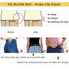 Women Belt Black No Buckle Belt for Jeans，Invisible No Show