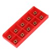 10pcs Tin-Coated CNC Carbide Insert Cutter Indexable Lathe Milling Inserts