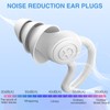 Silicone Earplugs for Sleeping and Noise Reduction, 40dB Protection Reusable