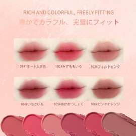 HOJO WOO Matte Lipstick, High Color, Velvet Texture, Fade-Resistant, Moisturizing, Anti-Drying, Semi-Matte, Long Lasting Waterproof, Mask Resistant, 6 Colors, #5 Terracotta Brown