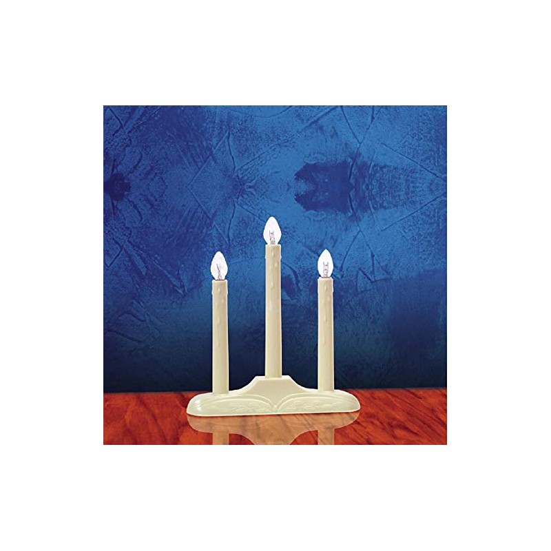 Celebrations 1503-71 Electric Candolier, 3 Light, Orange Bulbs