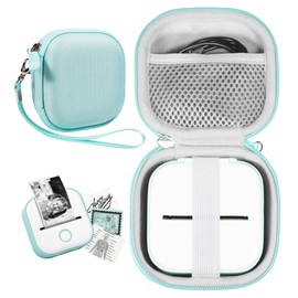 getgear Printer Case for Mini Printer- Memoking T02 Mini Portable Small Printer, Sticker Printer case, Receipt Printer case (Green)