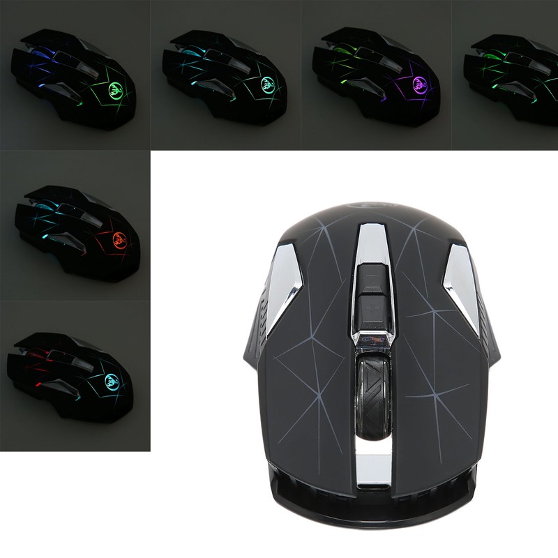 Wireless Mouse 2.4G Wireless Ergonomic Design 3 DPI Nonslip Roller