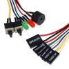 ClamWorks KLB065X35 PC Motherboard Switch LED Cable 25.6 inches (65