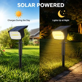LED Solar Landscape Spotlight for Outdoor Lighting – IP65 Waterproof 3-Mode Garden Light for Yard, Lawn & Walkway