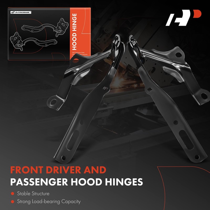 A-Premium Front Driver and Passenger Hood Hinges Compatible with Honda