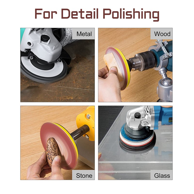 LEONTOOL Sanding Discs 3 Inch 100 Grit Hook and Loop