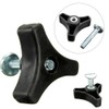 Lawnmower Wing Nut Screw Bolt, Triangle Handle Knob Nut Screw